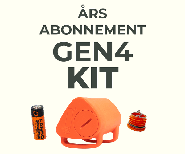 Hovedbilde Batteri og årsabonnement kit (4gen)
